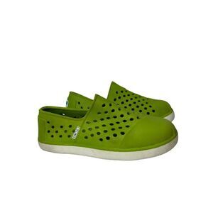 Tom’s Kids Green Slip-On Shoes 8